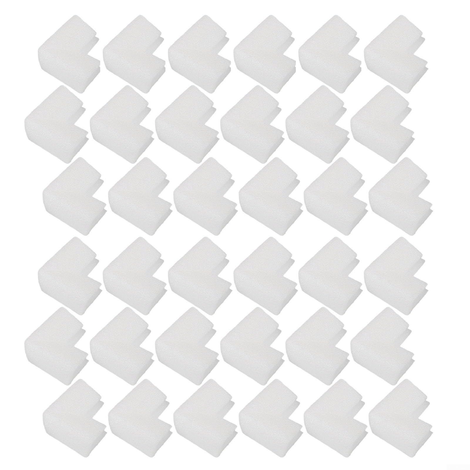 Fundas protectoras de esquina de espuma para marcos, espejos y televisores, absorción de impactos gruesa para mudanzas, diseño discreto, paquete de 36 (36 piezas)
