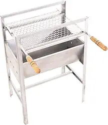 Churrasqueira Móvel de Aço Galvanizada 50x35x75 Acompanha Grelha Inox