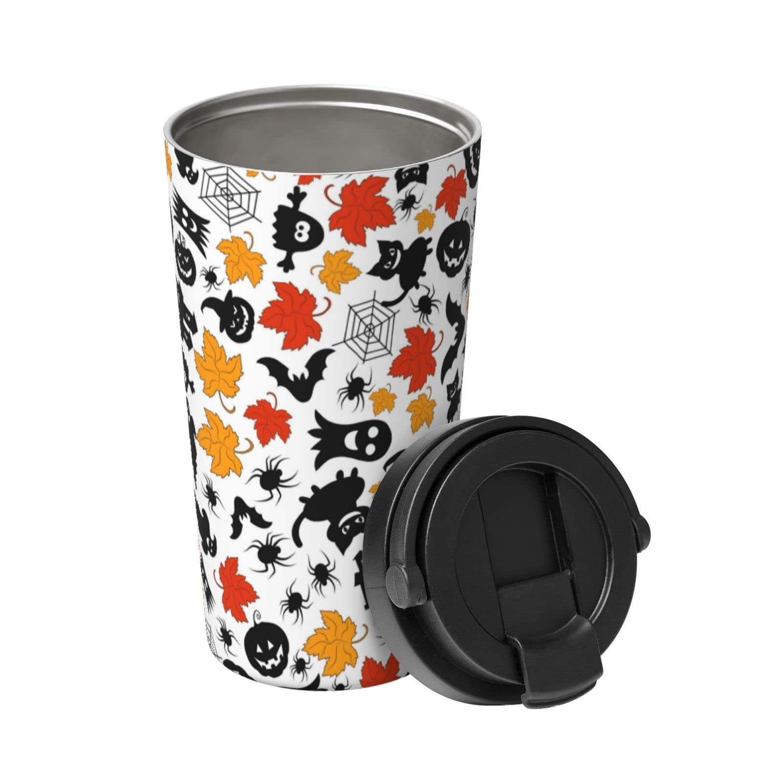 Hippie Flowers Isolierbecher Aus Edelstahl – 590 Ml, Mit Deckel, Für Kaffee & Kalte Getränke, Personalisierbar