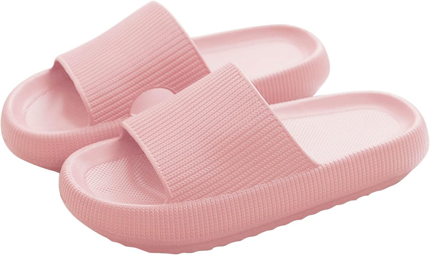 USOR Pillow Slides Slippers for Women Men Cloud Slippers Soft Massage