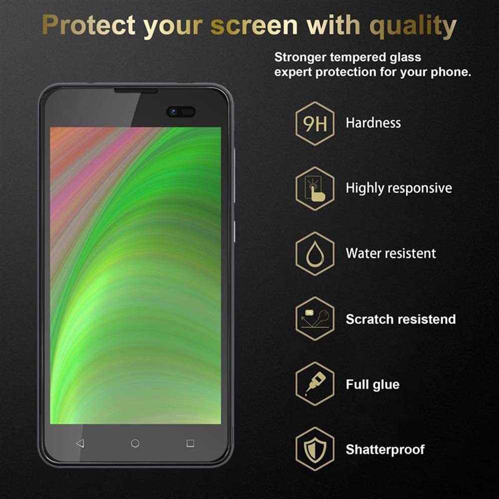 Cadorabo Vetro Temperato Per WIKO VIEW 2 PLUS - Protezione Schermo 9H, Altamente Trasparente