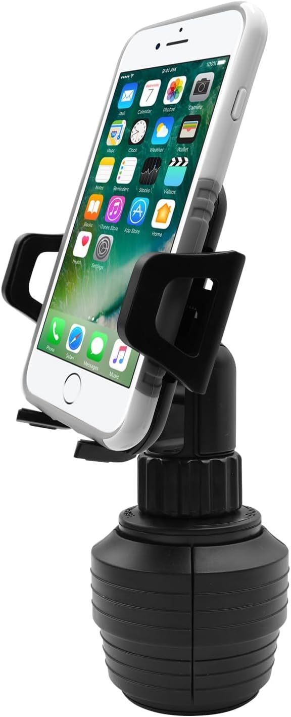 Support de support de tasse Macly - Support universel pour téléphone de voiture pour iPhone, Samsung et smartphones