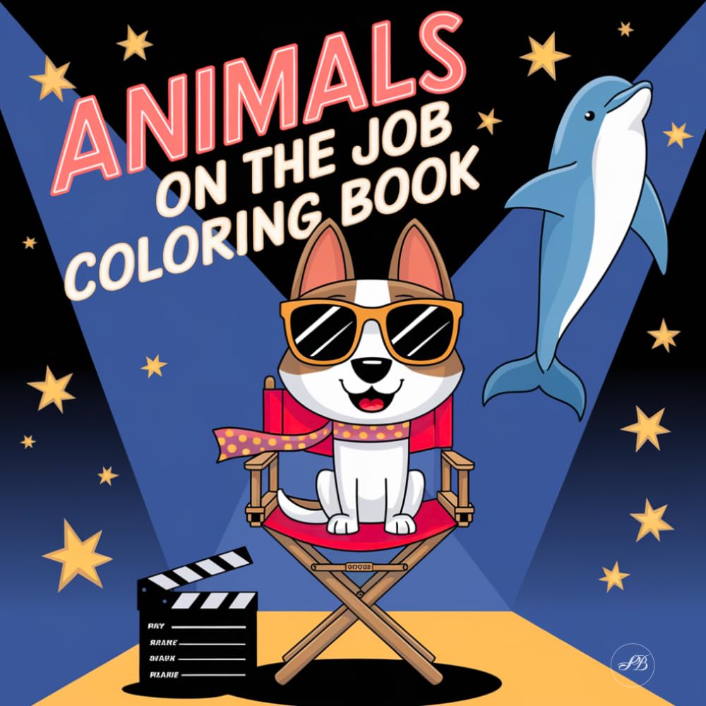 Animals on the Job Coloring Book for Kids Ages 4–8 Easy & Simple Designs: 50 Adorable Animal Careers with Fun and Easy Coloring Pages for Creative Kids Who Love Animals and Jobs
