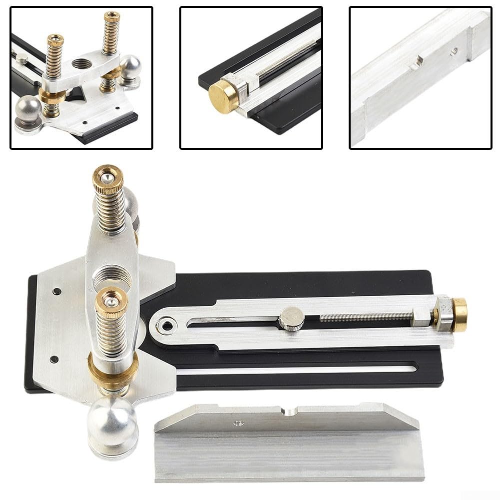 Heavy Duty Guitar Sound Hole Router Jig per lavori di precisione, strumento di taglio circolare per costruzione di chitarra acustica, dispositivo di instradamento in metallo per negozi di liutai