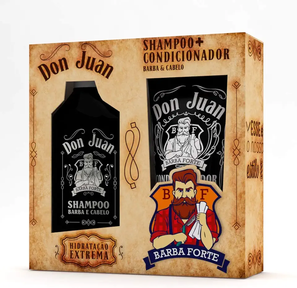 COMBO DON JUAN SHAMPOO 250ML+ CONDICIONADOR 170ML BARBA FORTE