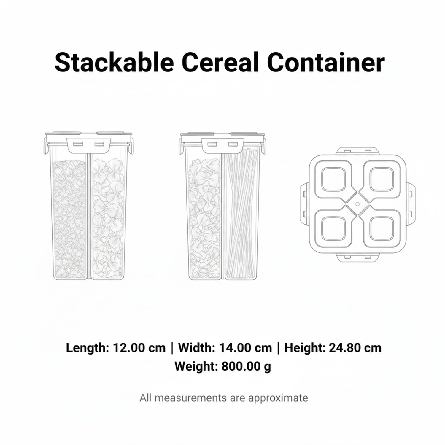Contenitore per Cereali, 1 PC