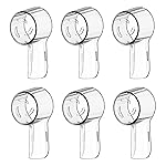 6 Pack Toothbrush Heads Dustproof Cover Compatible with Oral B, Fits for Oral-B iO Series, Pro 1000, 1500, 5000, 7500 Electric Toothbrush, Protects Brush Head and Convenient Travel (Transparent)