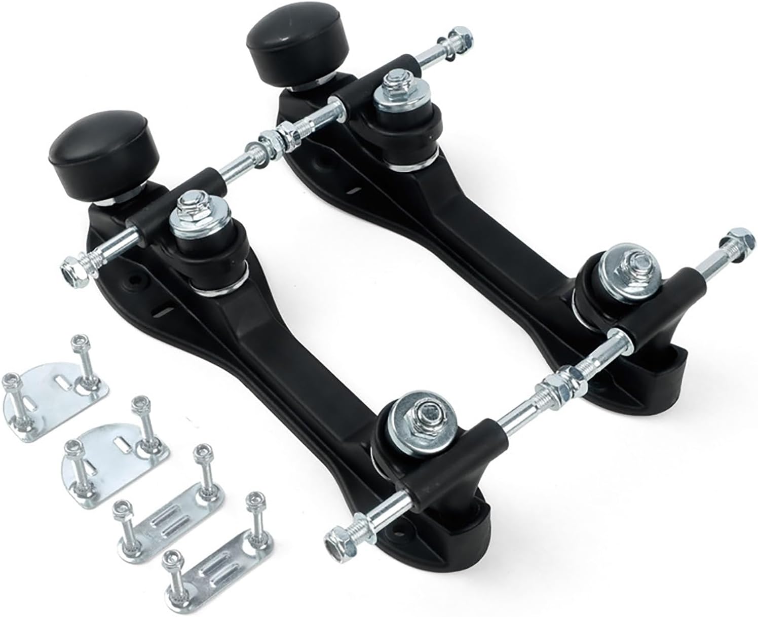 Roller Skate Plate Four-Wheel Two-Row Roller Skate Bracket Adjustable Brake Head Base Skateboard Base Bottom Plate,Red Cat Paw-26.0CM