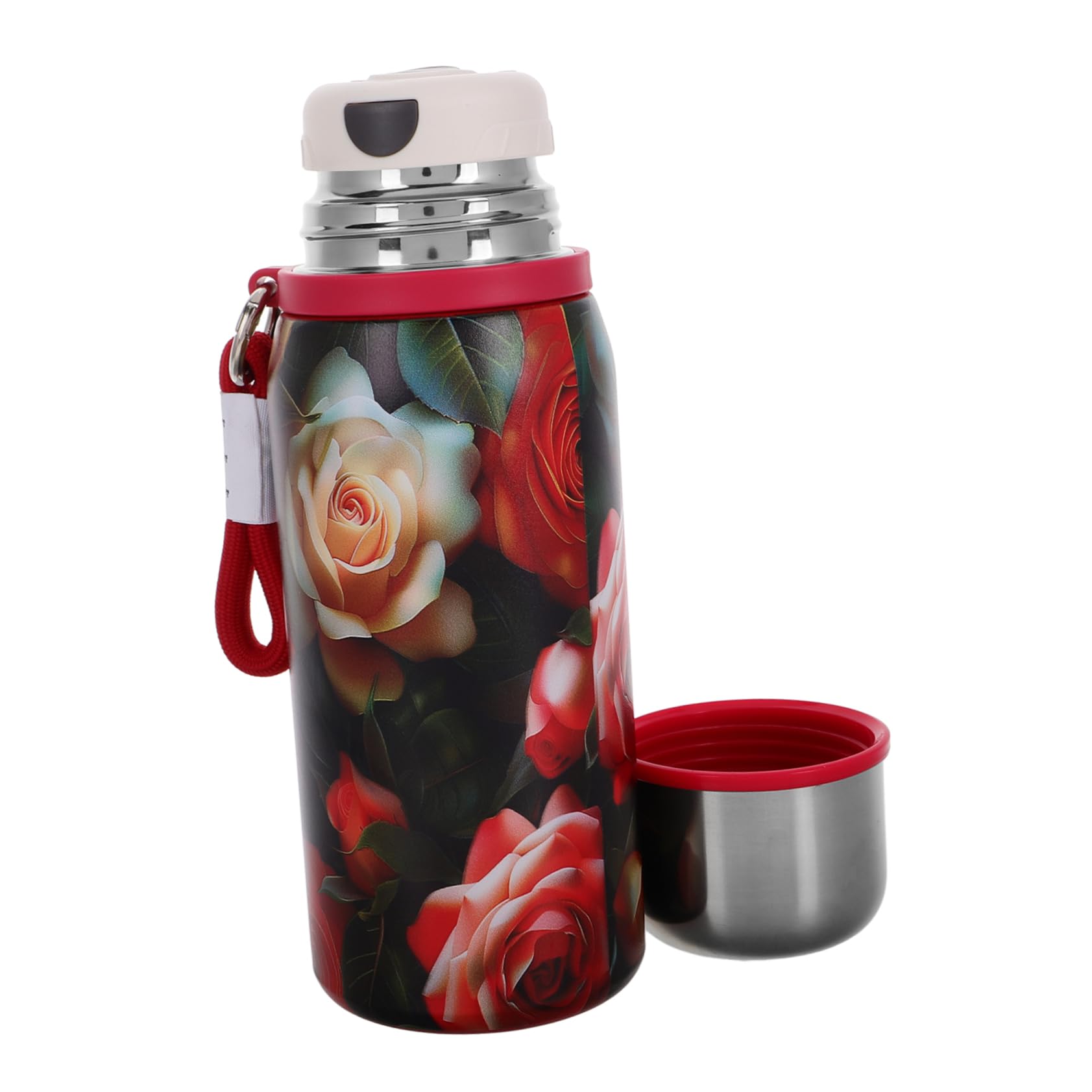 Ciieeo Tazza Termica Isolata Forma di Fiore per Caffè e Tè Realizzata in Mantenimento Termico lungo Termine per Uso Domestico e Portatile
