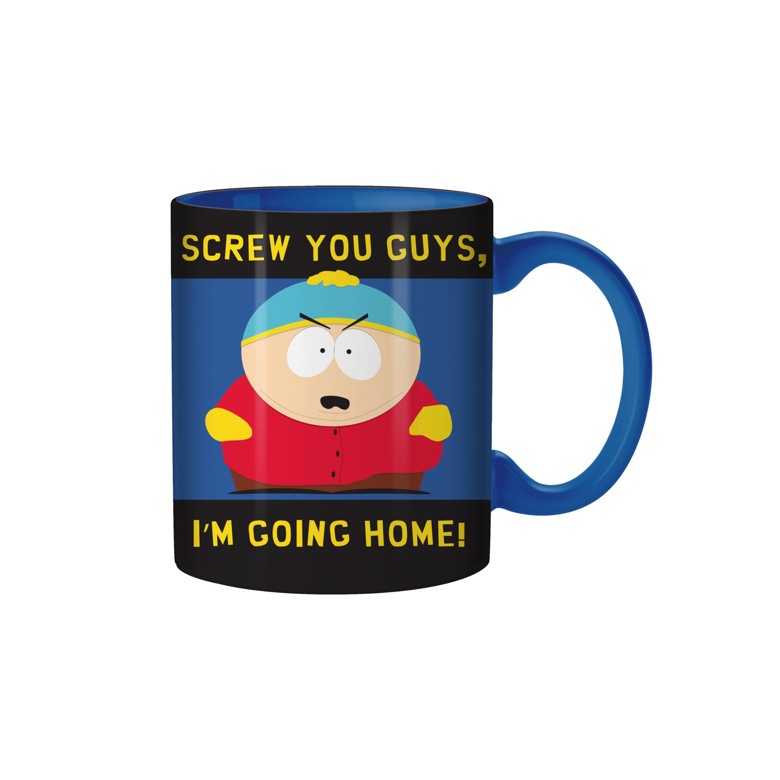 Silver Buffalo South Park Eric Cartman Screw You Guys, I'm Going Home Ceramic Mug, 20 Ounces