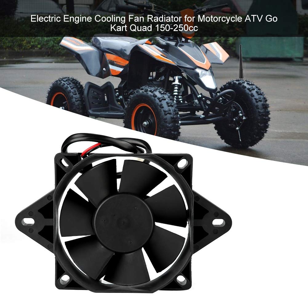 Car Radiator Ventola di raffreddamento per motocicli Motore elettrico Ventola di raffreddamento Radiatore di ricambio Ventilatore di raffreddamento per moto ATV Go Kart Quad