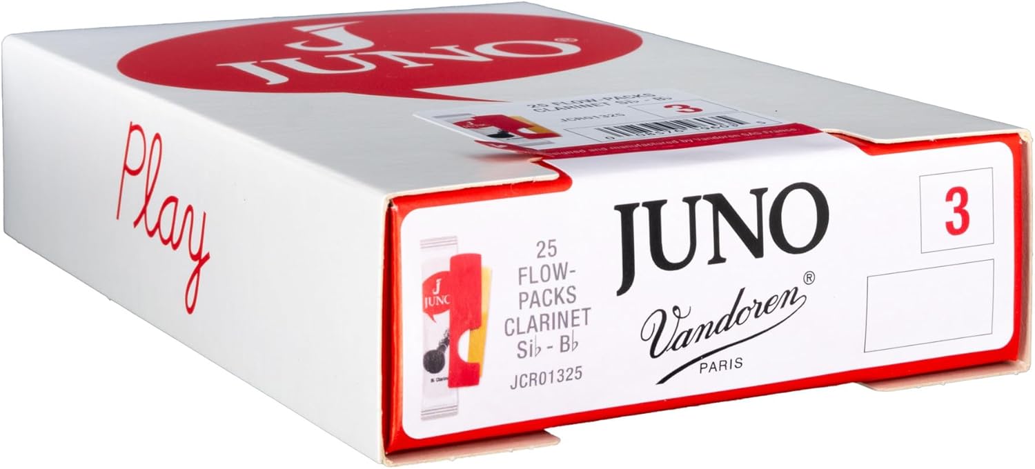 Vandoren JUNO JCR01325 Bb Clarinet Reeds - 3.0 (25-pack)