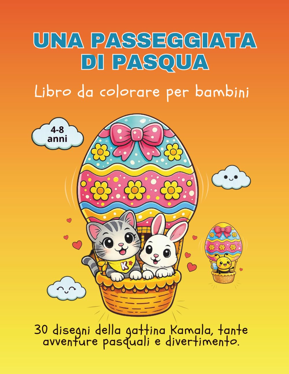 Una Passeggiata di Pasqua: Libro da colorare per bambini