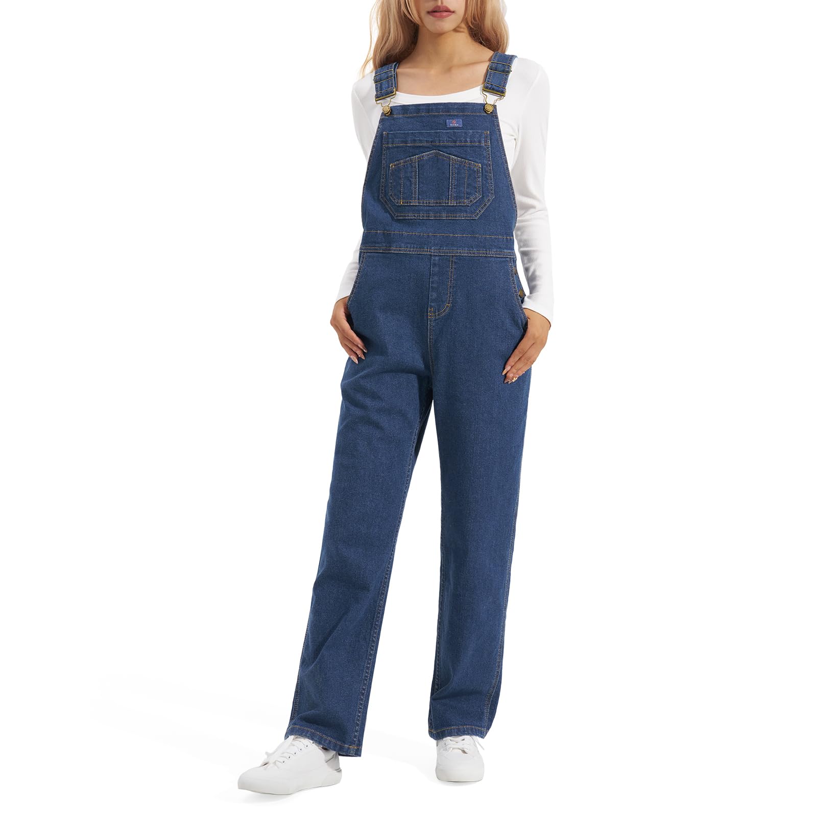 HISEA Stretchy Denim Overalls for Women