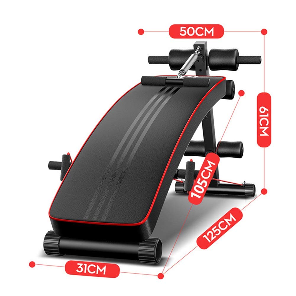 MObyat Panca Pesi Pieghevole,Panca Pieghevole per Addominali, Addominali, Esercizi di Fitness, Palestra in casa, Pieghevole per riporla Facilmente, Altezza Regolabile
