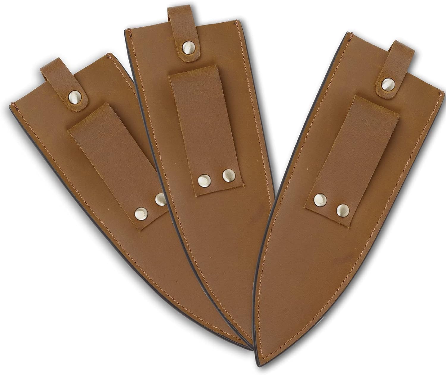 Funda de cuero vacuno para cuchillo, protector de cuchillo de chef de 8 pulgadas, funda de cuero para cuchillos al aire libre para camping, cocina, cocina al aire libre, funda de cuchillo de carne de