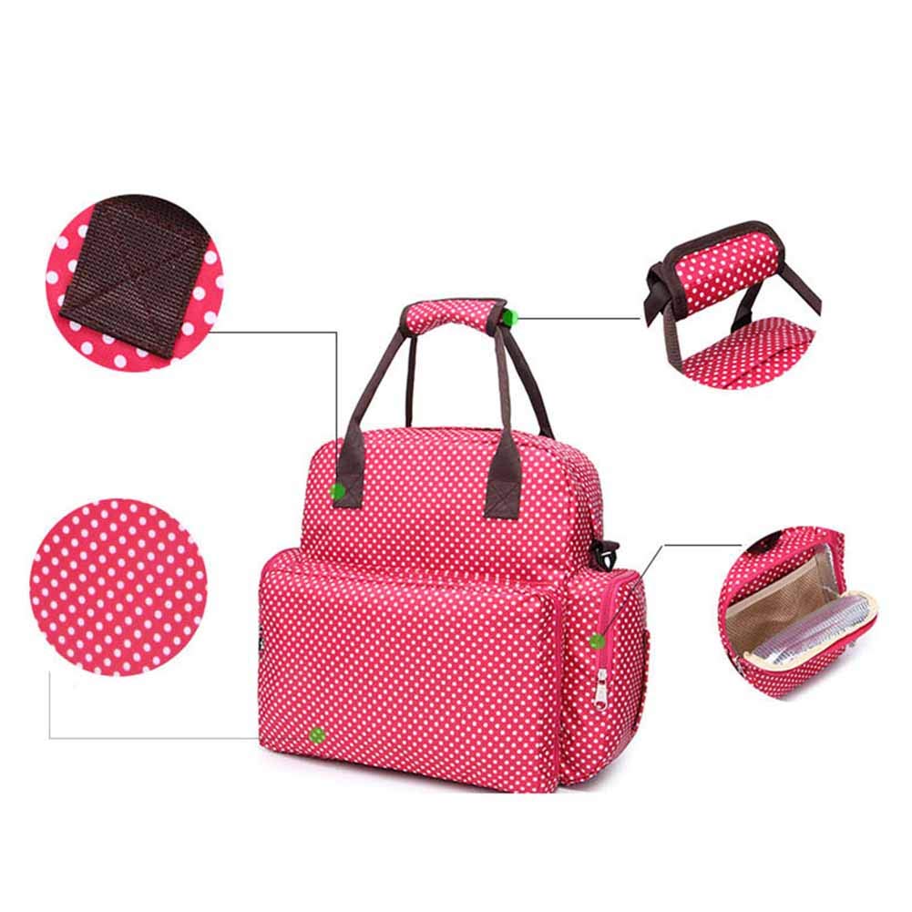 LAI HO Multifunzionale di maternità Diaper Bag Diaper Zaino di Grande capienza Diaper Bag Diaper Pad Sostituzione,Nero