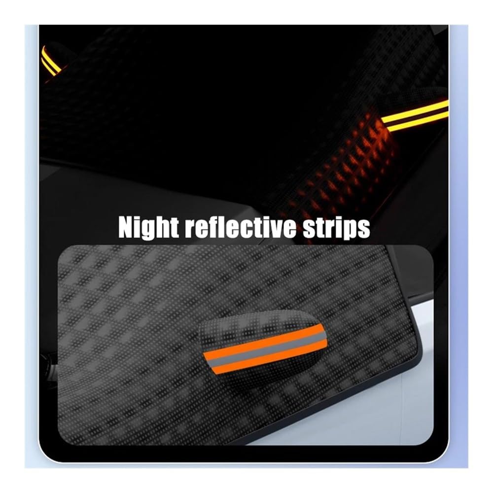 Housse de Protection pour Pare-Brise Demi-Couverture De Voiture Anti-Neige Imperméable Pare-Brise Protection Solaire d'hiver Protection Extérieure pour Véhicule Protection Pare Brise Hiver