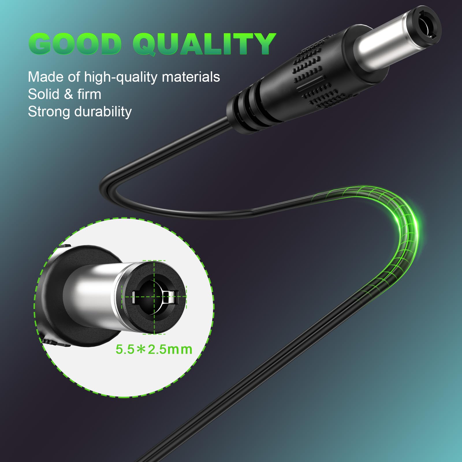 Alimentatore Wicked Chili 12V 2.5A Per AVM Fritz!Box - Cavo 3m Nero - Foto 3