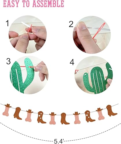 Miniatura 2 de Bandera de Nash Bash Bash de bota y sombrero de vaquero para despedida de soltera de Nashville, vaquera occidental, último rodeo y última hoedown,