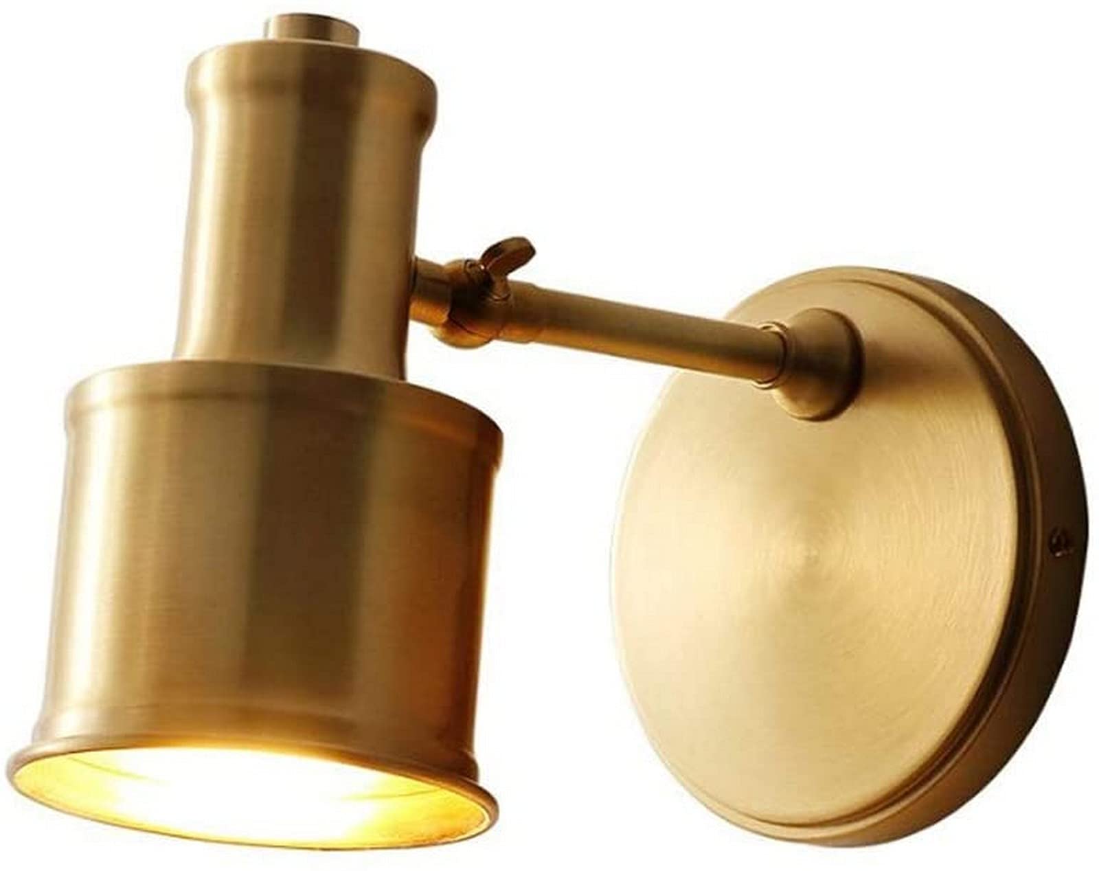 Olskfuh Light/Gold Wall - Modern Wall Lamp Brushed Finish Mi-Ni Wall Adjustable Ing Fixture Indoor Copper Wall Sconces Compatible With Foyer Dining Room Decor, Wall Sc,