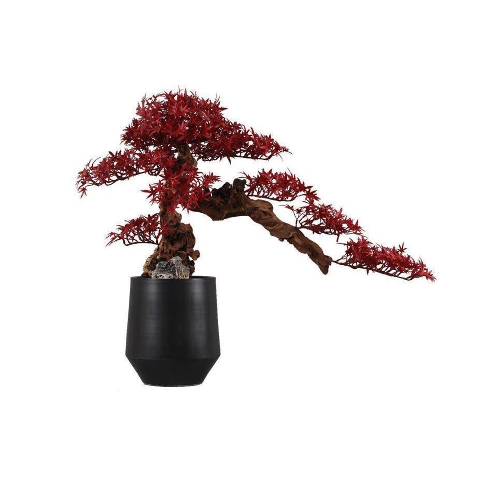 Artificial Tree Fake Plants Maple Leaf Artificial Bonsai with Ceramic Vase Faux Tree Plant Decor Aake Plants
