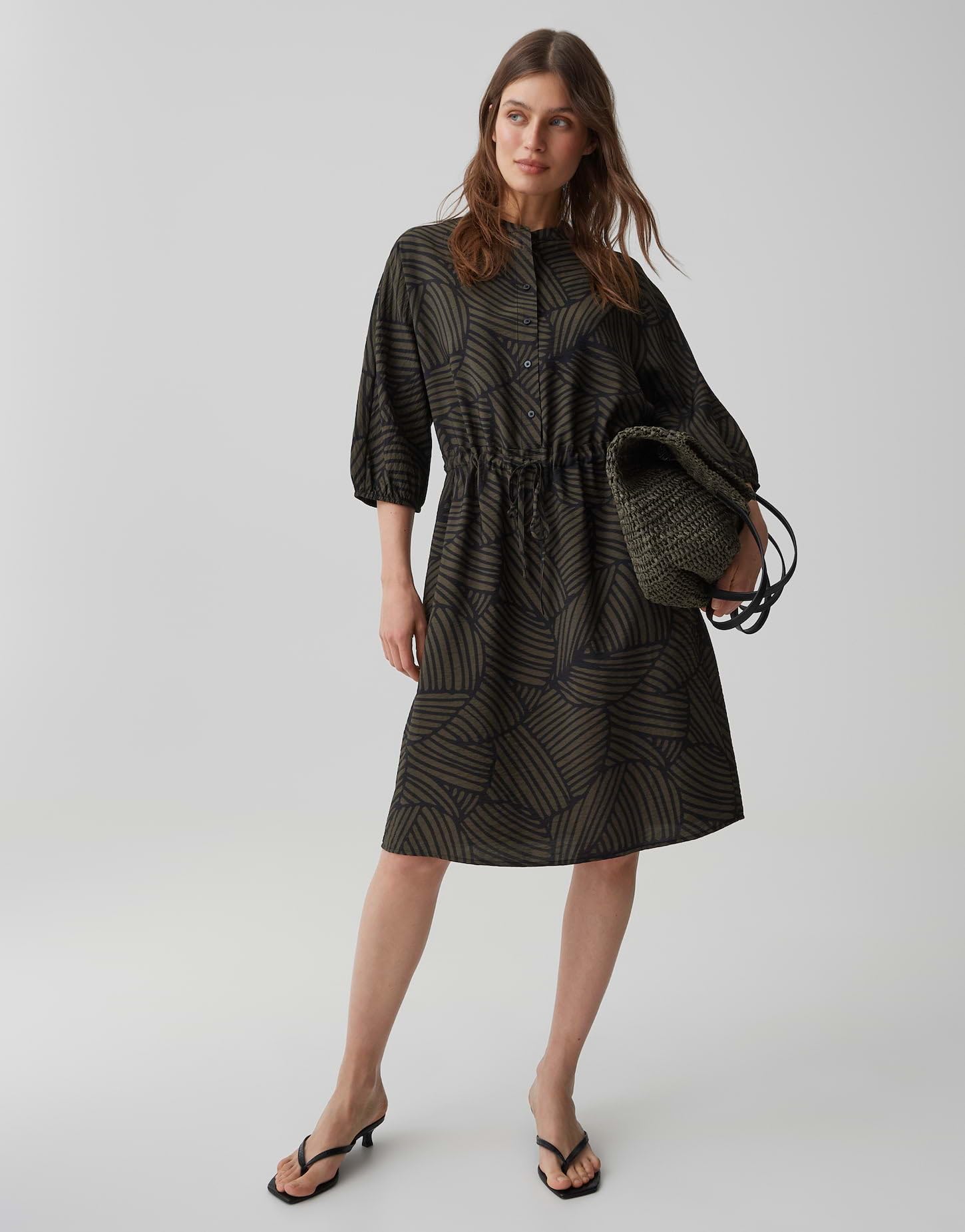 OPUS Damen Minikleid | Printkleid aus fließendem Viskose Mix