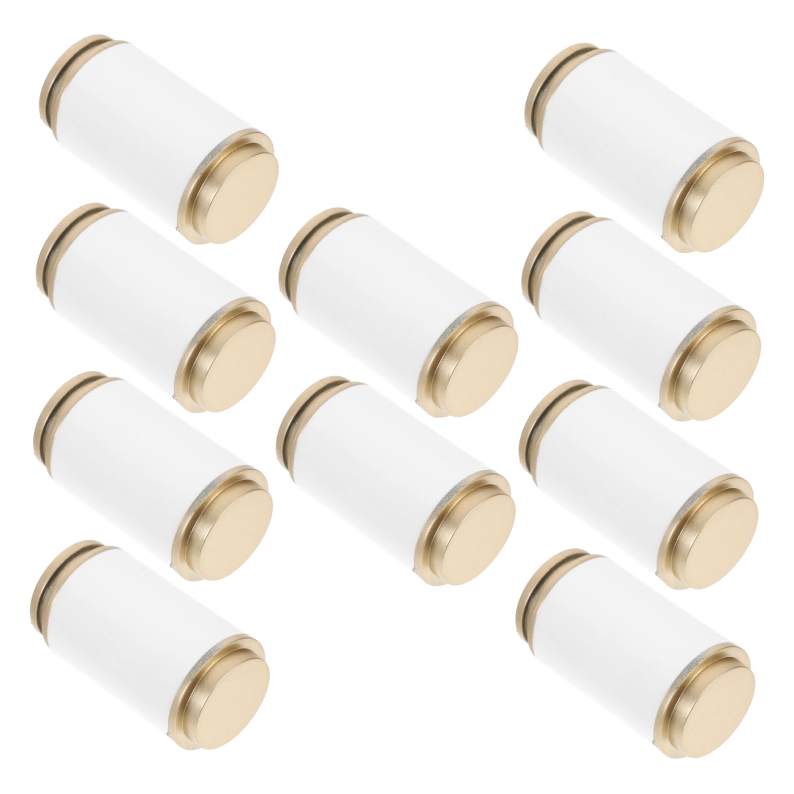 SOLUSTRE 10pcs Curtain Rod End Caps 28mm Finials Only Modern Design Decorative Heads for Home No Tools Needed