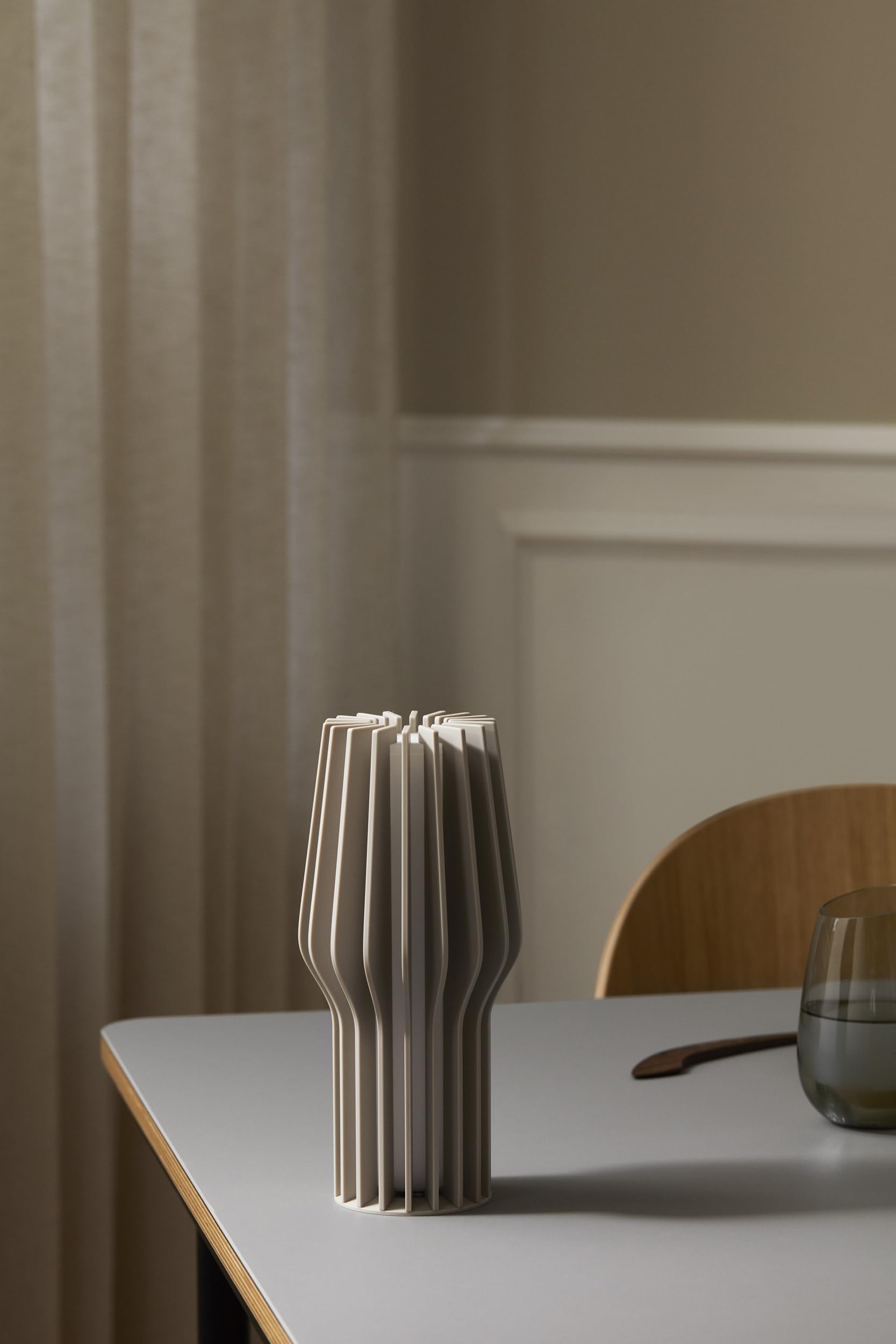 EVA SOLO Radiant - Lampade a LED da 25 cm, colore beige perlato