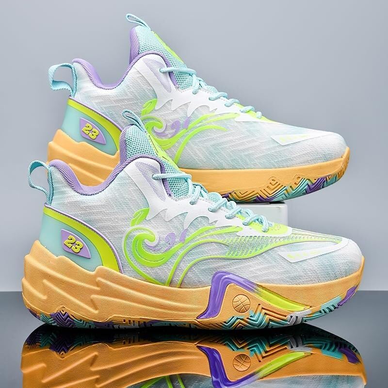 Zapatillas de baloncesto unisex transpirables y resistentes al desgaste 4