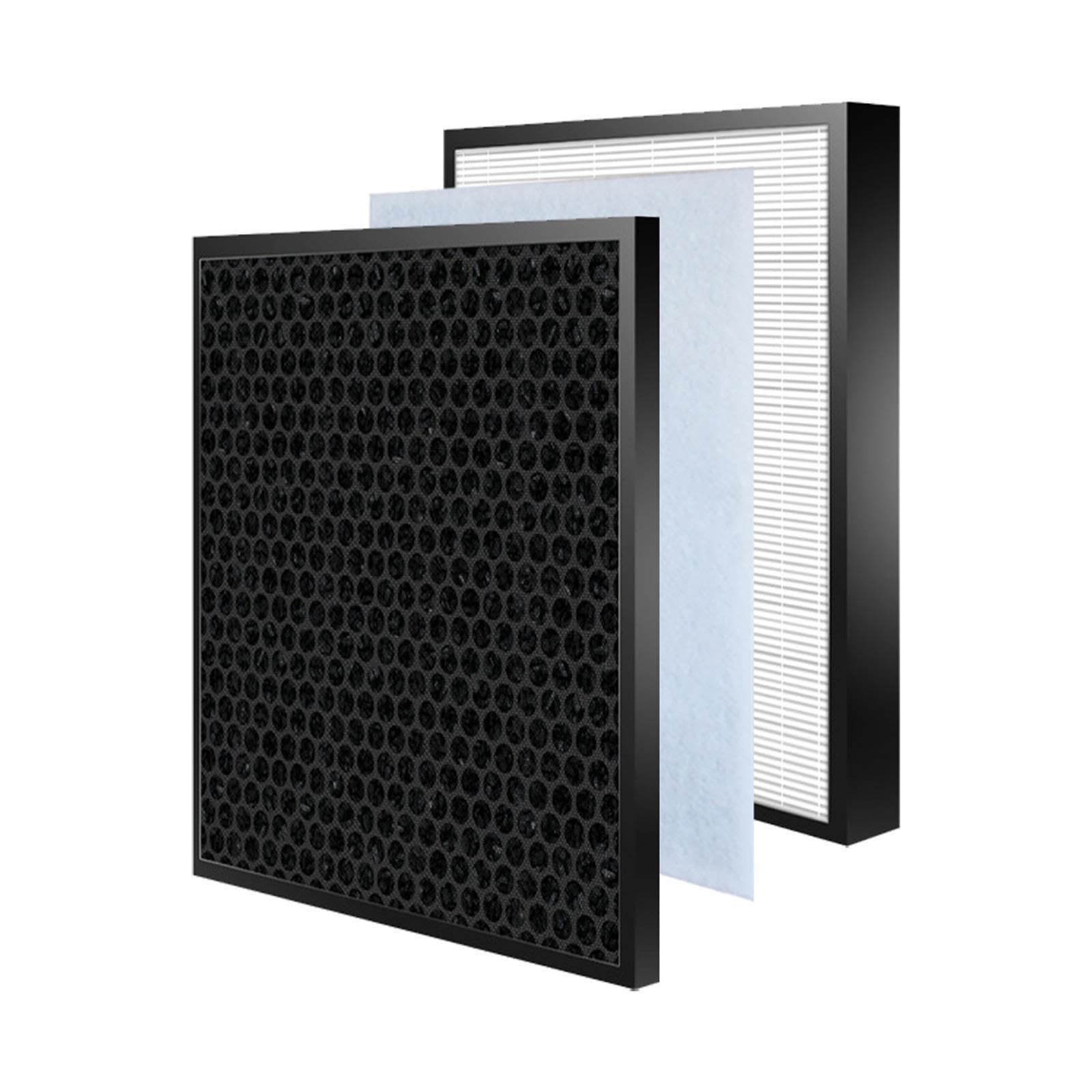 Filtro HEPA FZ-A61HFR Filtro De Carbón FZ-A61DFR, For KC-A61R KC-A60EU | Compatible con purificador de aire Sharp KC-A61R-W KC-A60EU-W, alta eficiencia, bajo nivel de ruido(1 SET Filter)