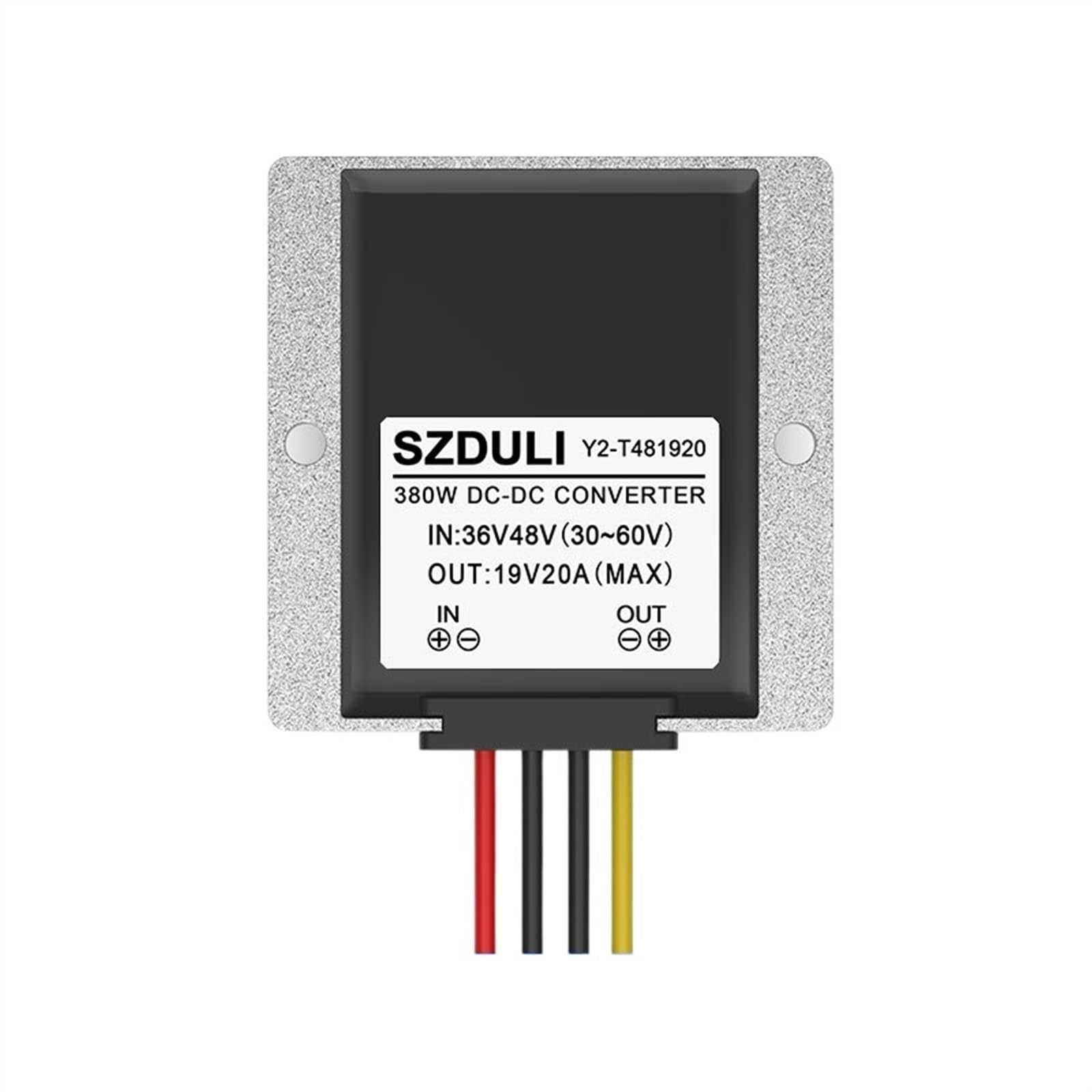 Zasilacz 36V48V do 19V DC moduł step-down 48V do 19V specjalny zasilacz do notebooka samochodowego alarm elektryczny (kolor: 48V do 19V 20A 380W)