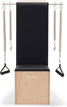 Balanced Body Pilates Arm Chair, Pilates Exercise Equipment, Lower and Upper Body Workout Equipment, Pilates Posture Chair, Exercise Chair for Home Gym or Pilates Studio Use