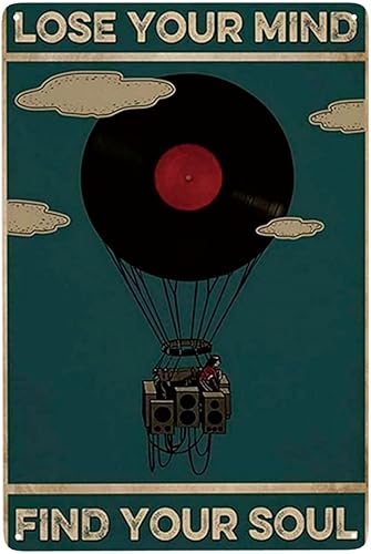 Miniatura 1 de Syiomlis Póster vintage con texto en inglés Lose Your Mind Find Your Soul (Lose Your Mind Find Your Soul)