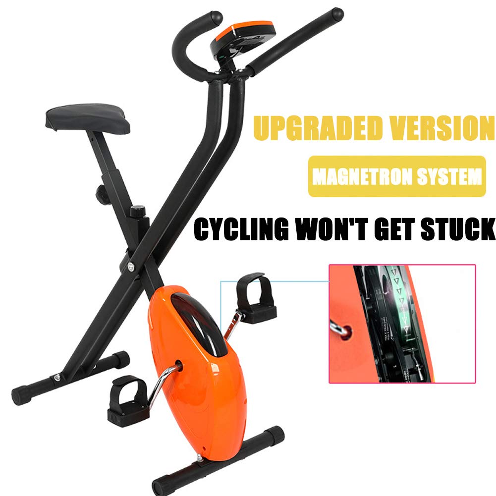 Cyclette Indoor, Bicicletta da Casa Pieghevole per Esercizi con Display a LED E Regolazione della Resistenza Infinita, Sicurezza del Volano all-Inclusive Nessun Pericolo Nascosto