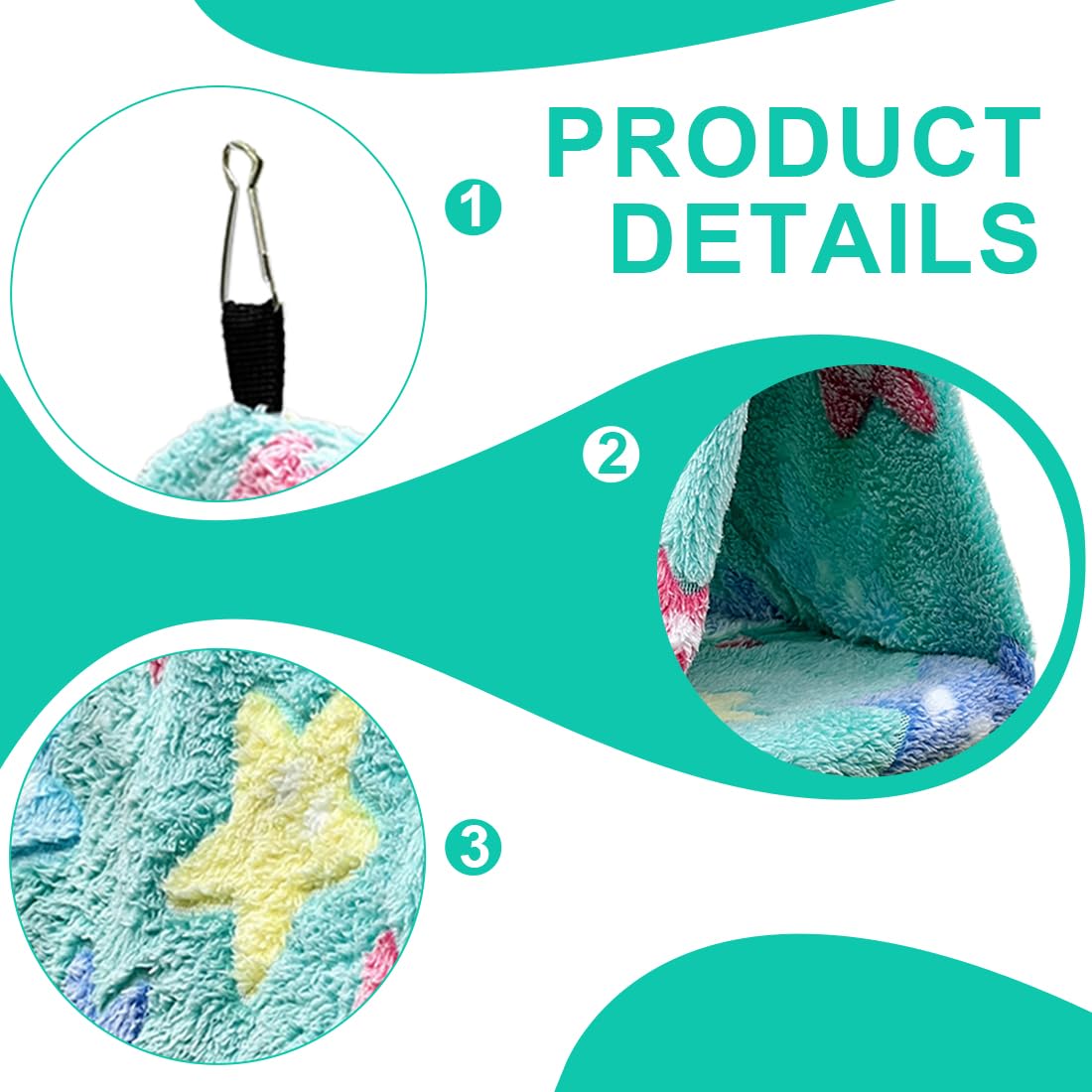 NHP Cage Perroquet,Nid Oiseau,Hamac pour Oiseaux,Nid pour Perruche,Pivoine Perroquet Nid Jouet pour Oiseaux,lit Suspendu pour Cage en Peluche,Nid d'oiseau,Tente,lit Chaud,Animal de Compagnie d'hiver