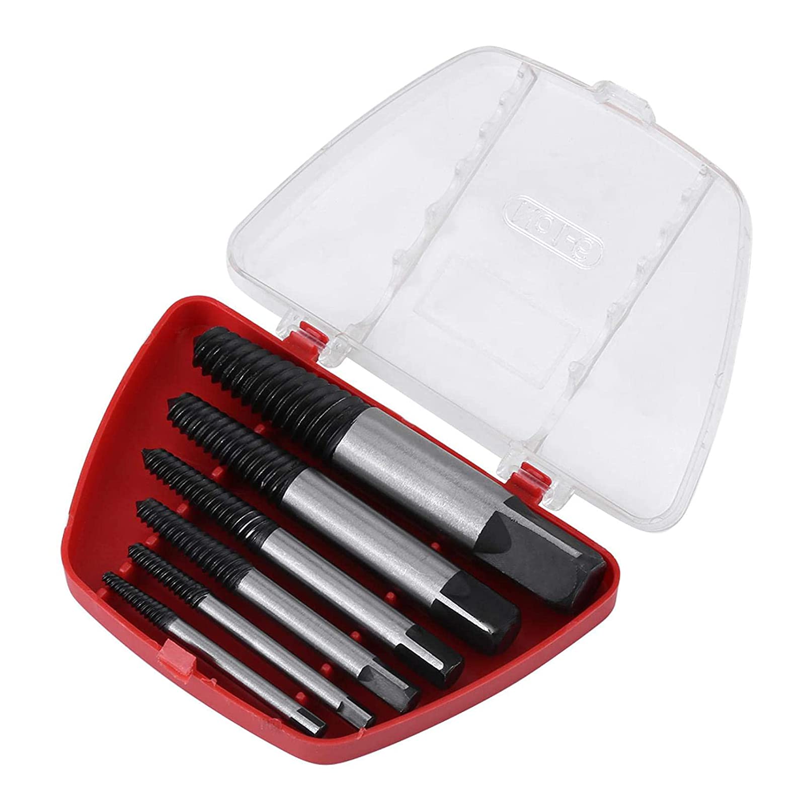 6PC Screw Extractor, Damaged Bolt Remover Set Remover Easy Back Out for 4mm to 25mm Thread Broken Stud, Screw, Bolt, Small Pipe