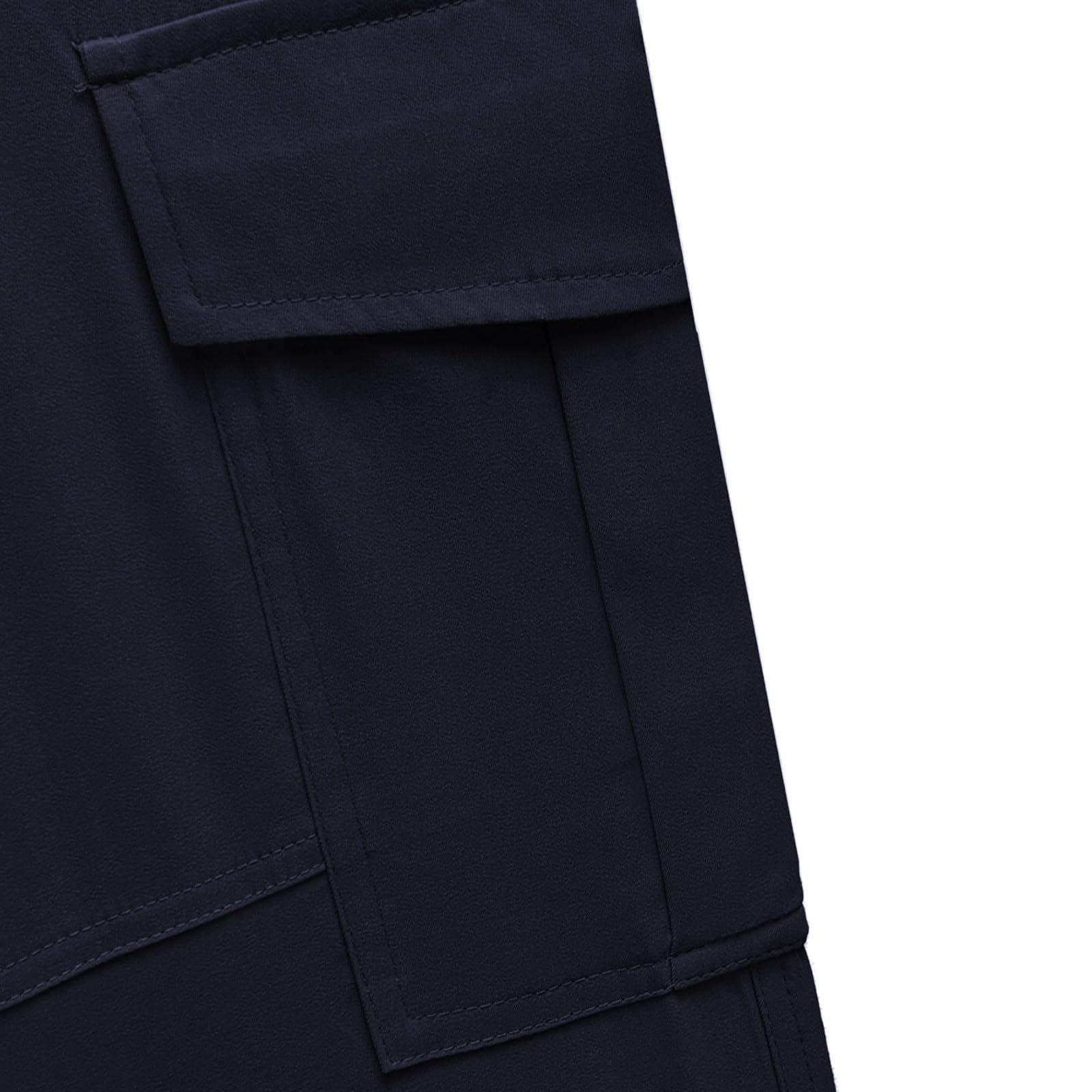 Generisch Pantaloni cargo da uomo lunghi: pantaloni outdoor con coulisse, pantaloni da lavoro con molte tasche, pantaloni sportivi con polsini, leggeri, traspiranti, per il tempo libero, tutti i