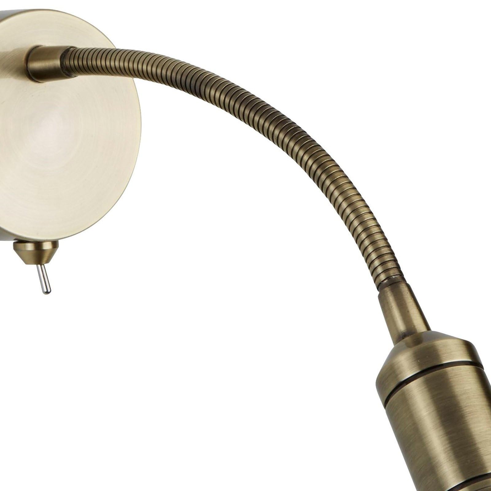Searchlight - Lampada da lettura a parete orientabile da interno a 1 luce a LED in ottone antico
