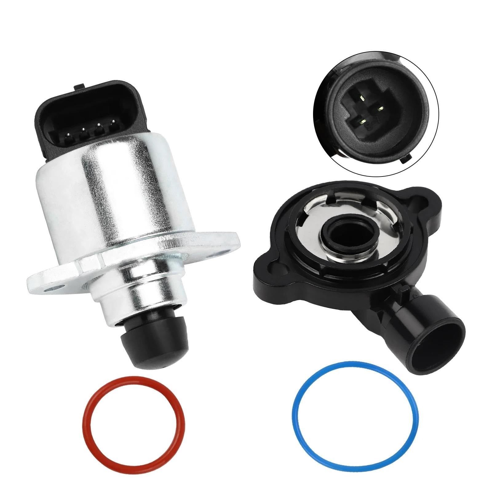 Sensor posición cuerpo acelerador Sensor De Posición Del Acelerador Y Juego De Válvula De Control De Aire Inactivo Para GMC 17113209 3843751 803149 8171132090 17076283 TPS - Sensor posición