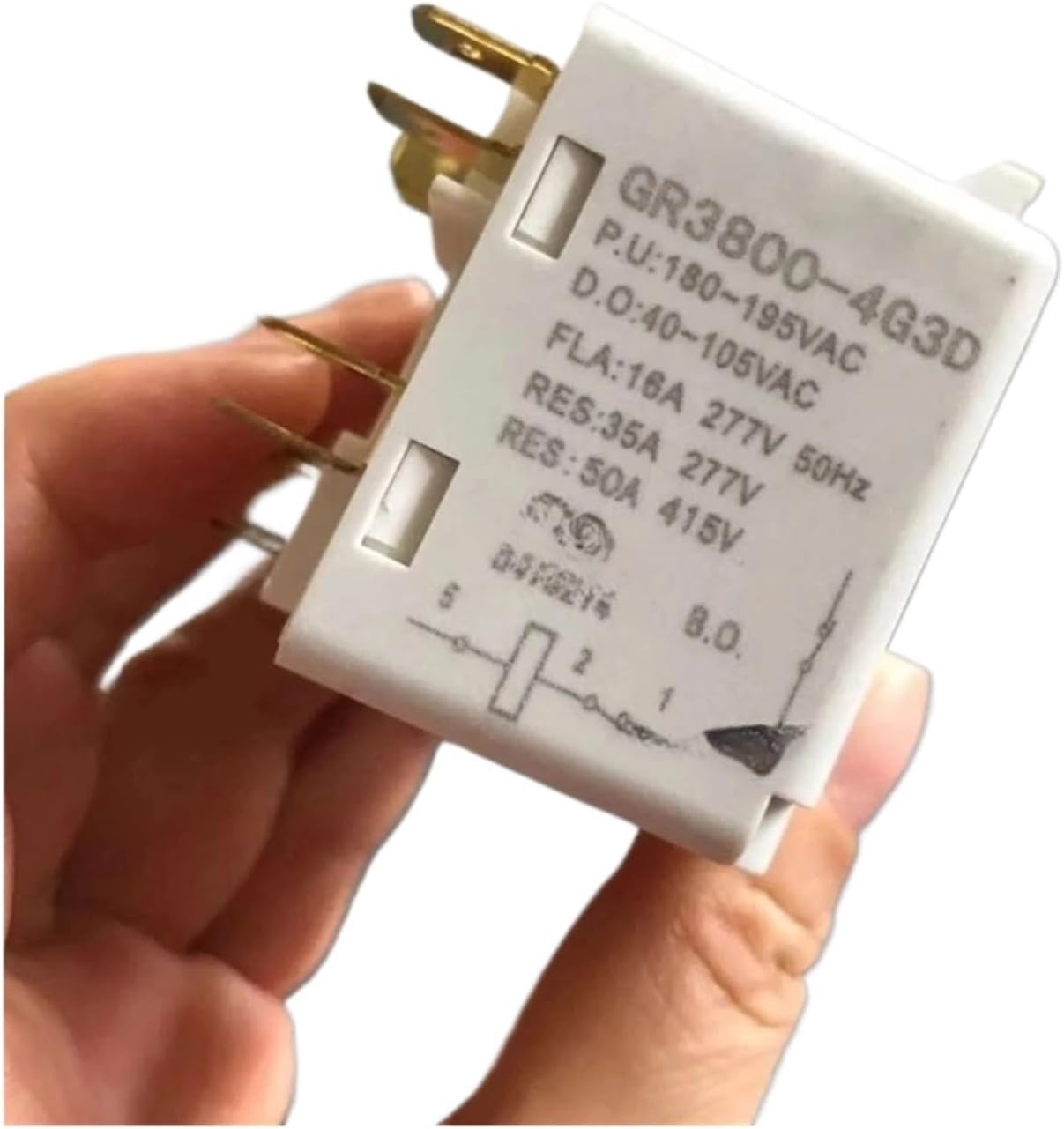 Universal Accessories 3P GR3800-4G3D Compressor Start Relay For Ice Making Machine Freezer Parts & Accessories