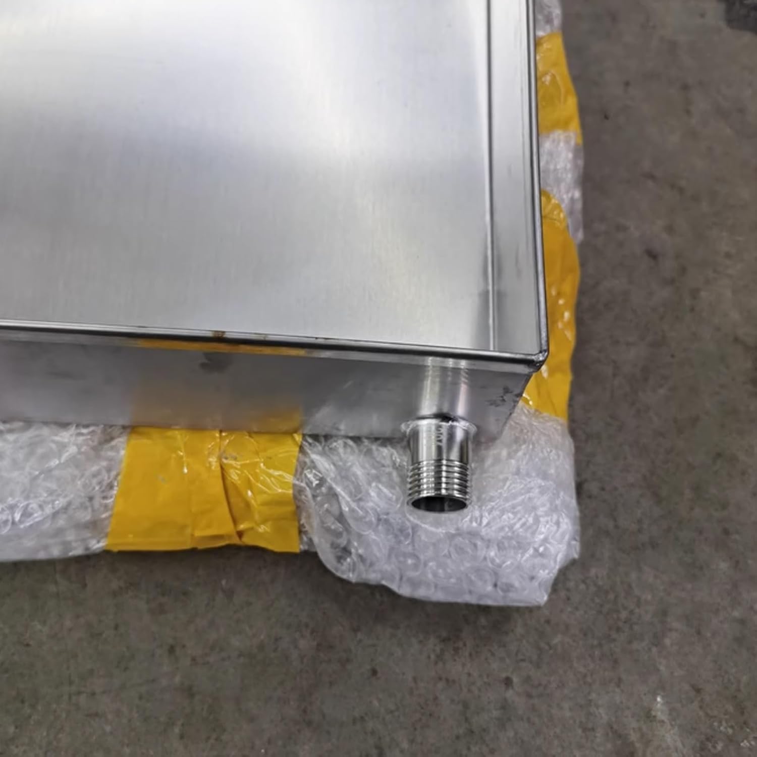 304 Stainless Steel AC Drain Pan with 2m Hose - Heavy Duty Drip Tray for Air Conditioner, Washing Machine, Flower Pots, Garage - Leak Prevention (60x110cm)