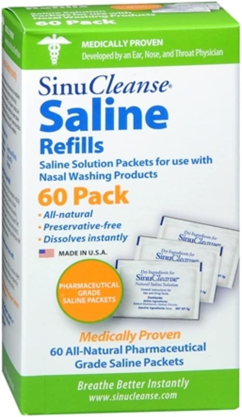 SinuCleanse Saline Packets, 60 Count