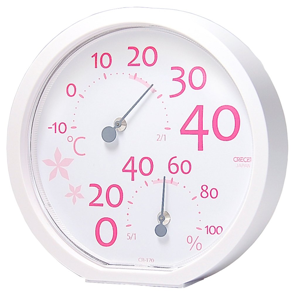 Kureseru Thermo-Hygrometer Pink CR-170