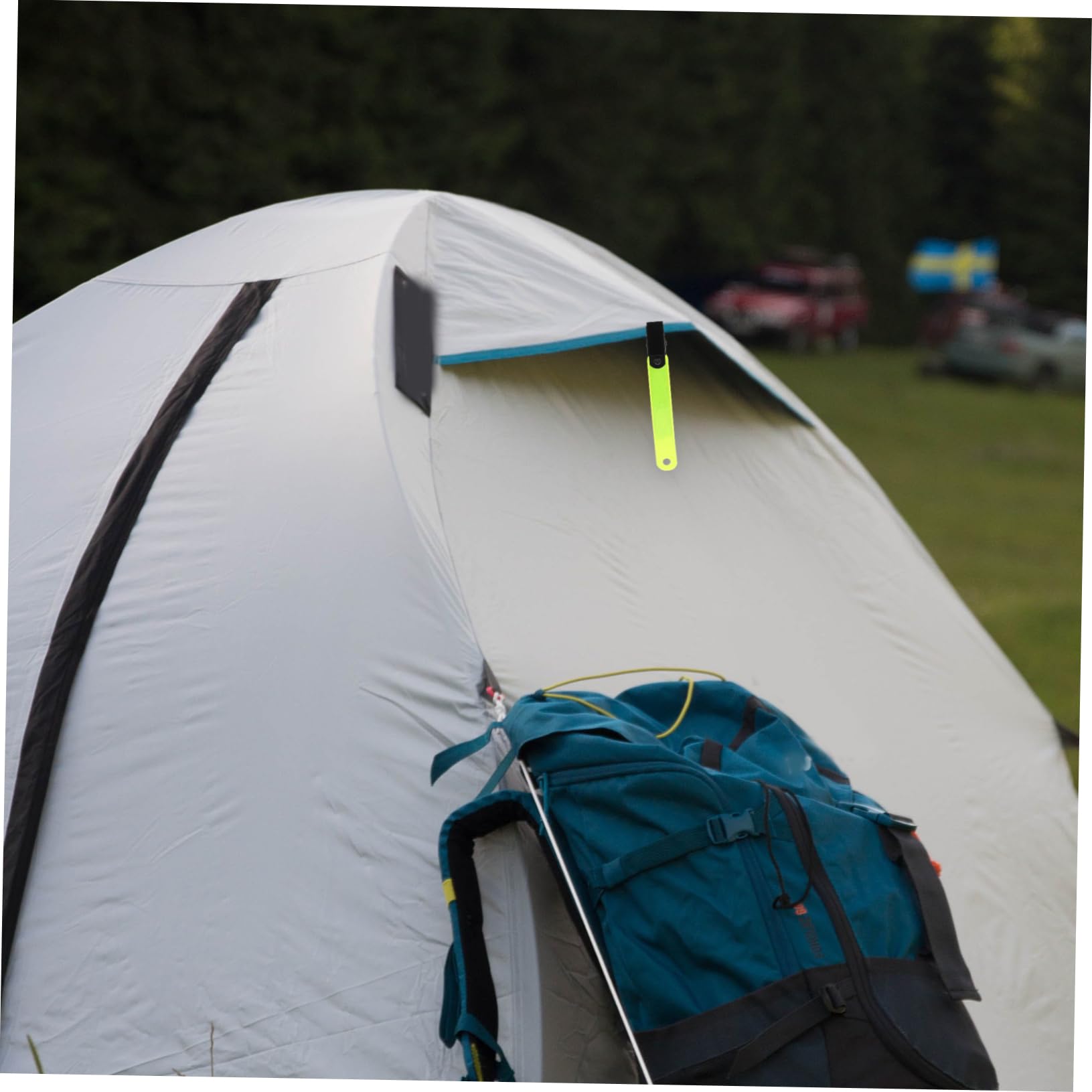 VANZACK Porte-étiquette Fluorescent Balises Réfléchissantes Clips Réfléchissants Pratiques Piste Bande Marqueurs Chasse Randonnée Clip De Marquage De Sentier PVC