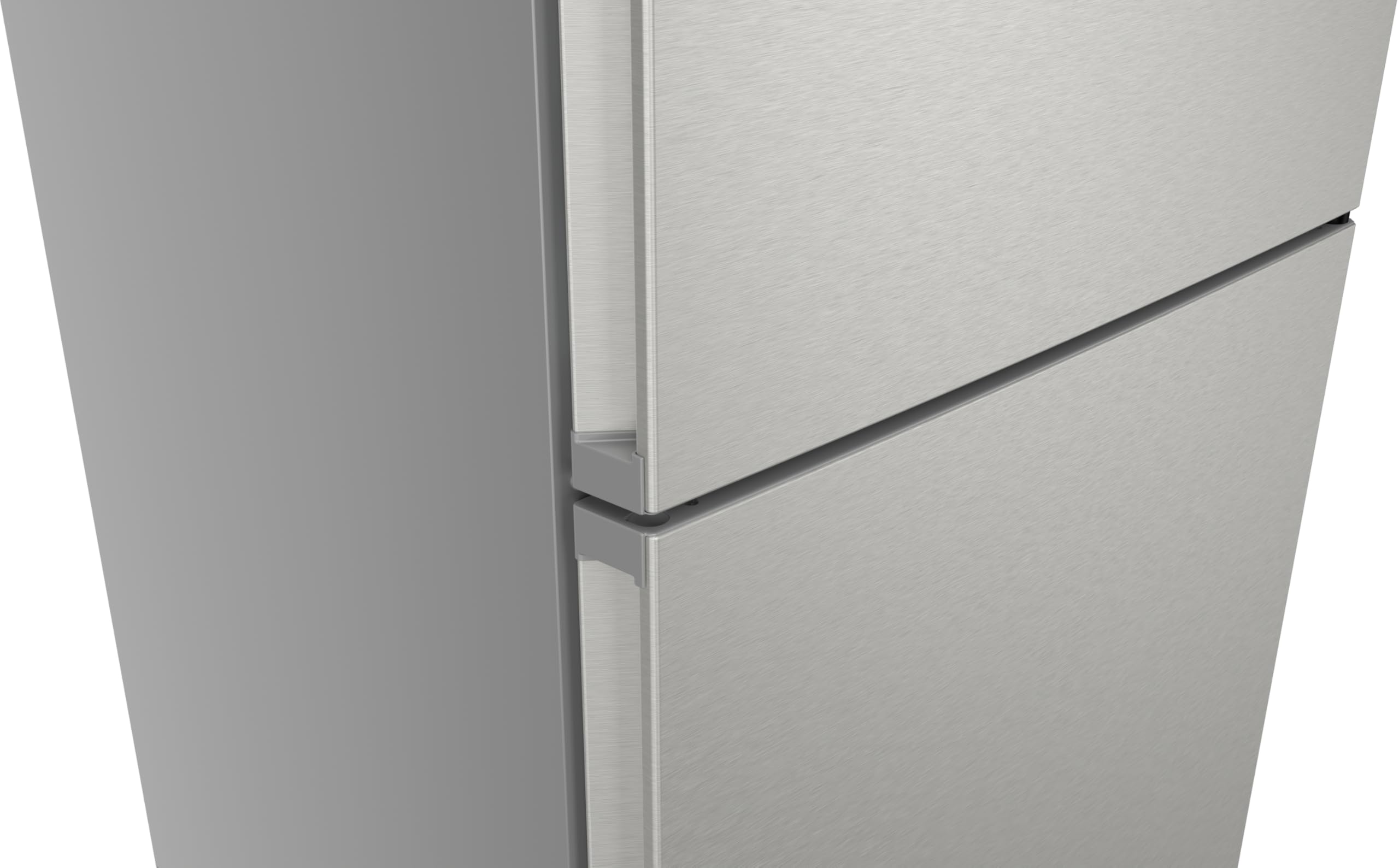 Siemens iQ300, nevera y congelador independiente con sección de congelador inferior, 203 x 70 cm, acero inoxidable, KG49NVICG