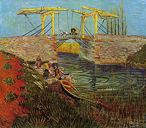 Affiche de collection The Langlois Bridge at Arles Van Gogh pour passionnés