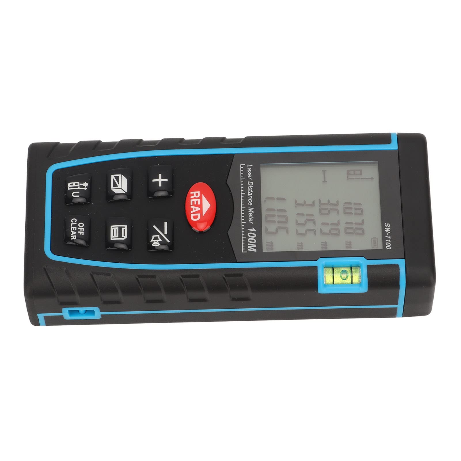 Telémetro Láser Infrarrojo, Telémetro Láser Portátil de 630 a 670 NM para Construcción (100M)