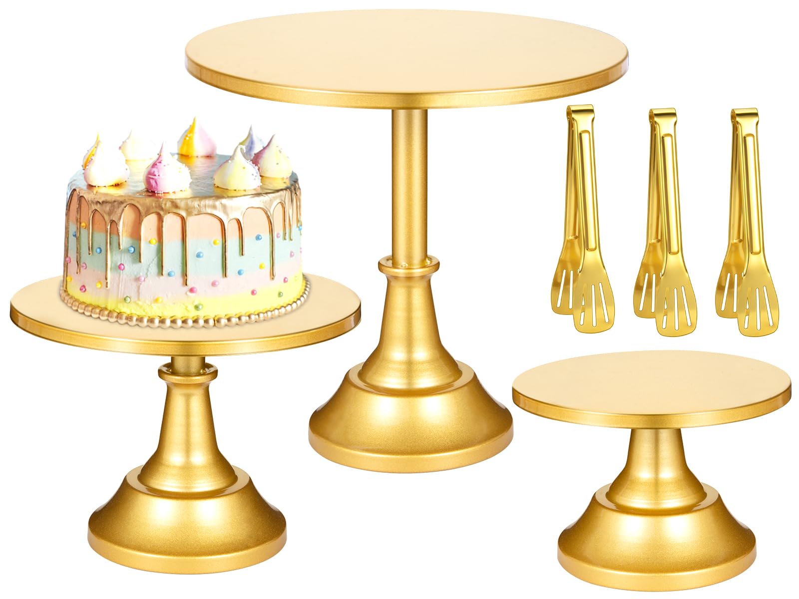 Amazon.com: Essenya 6 PCS Gold Cake Stand Set, Dessert Table Display ...