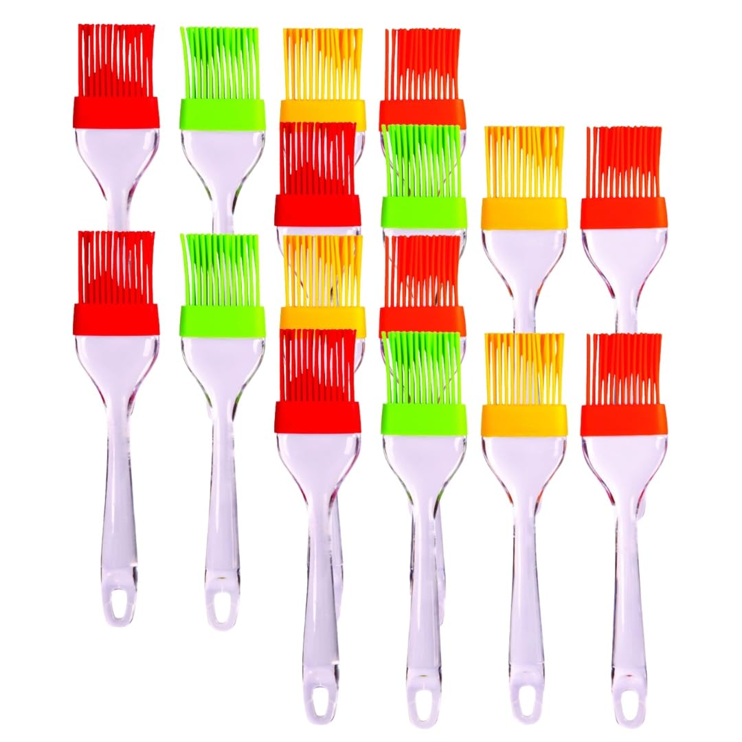 Home Plus Assorted Silicone Basting-Brush – Pastry Brush Set – Cooking – Butter – BBQ Sauce Food – Pack of 4